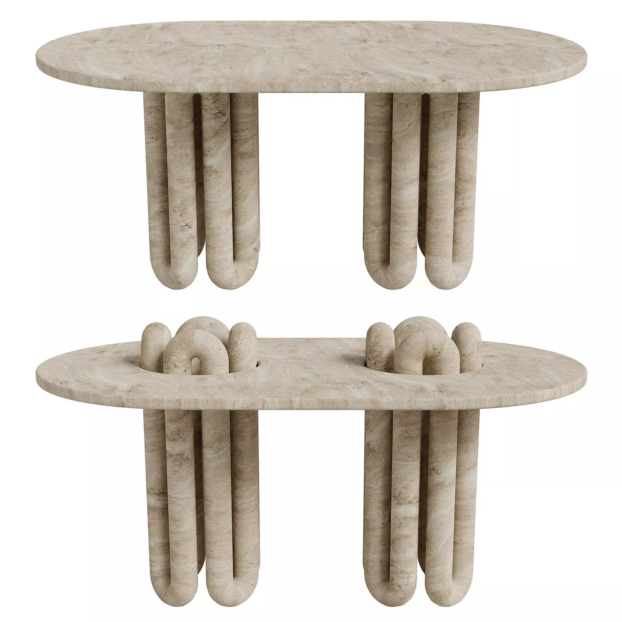 Studiotwentyseven Universe Two Legs Table Low-poly 3D model_0