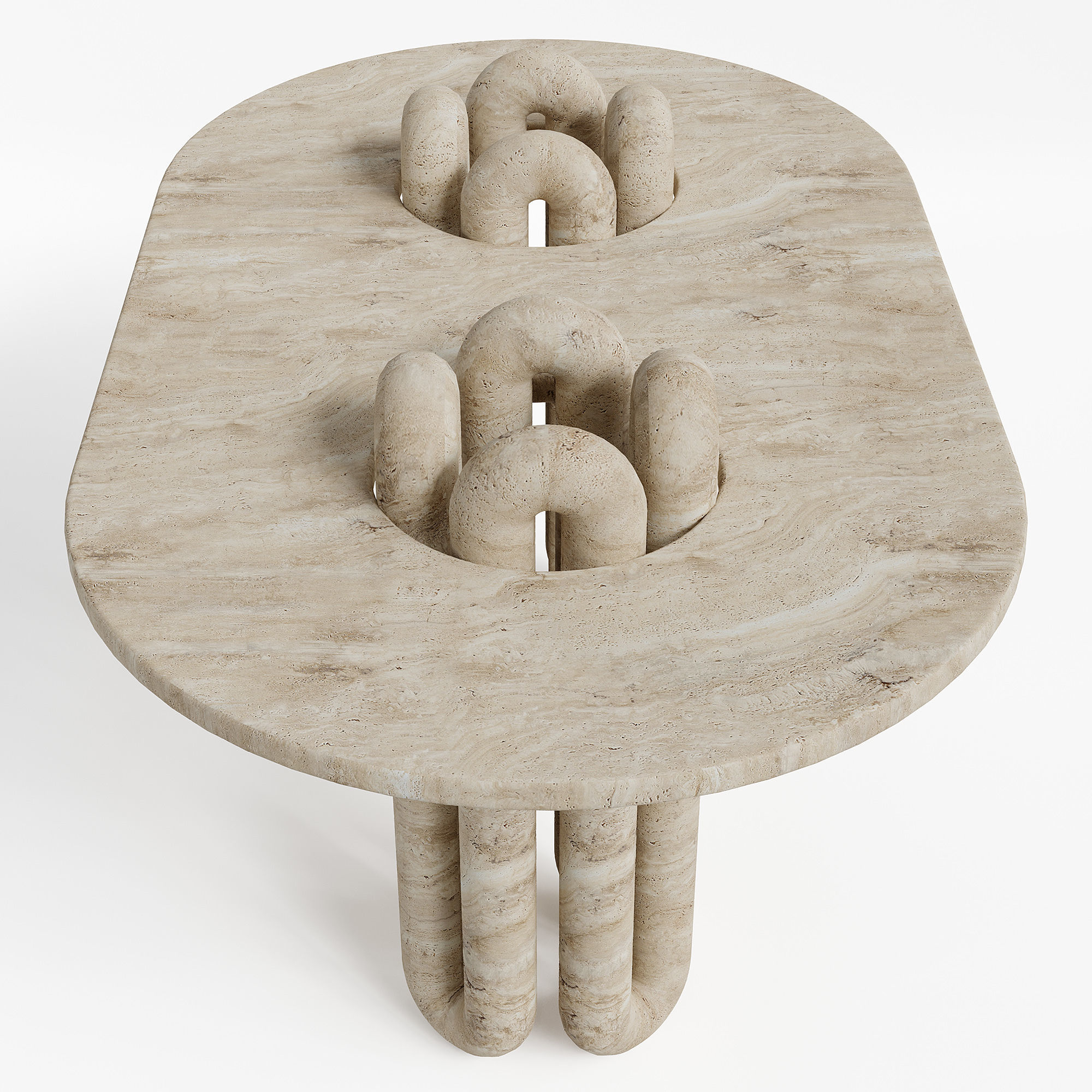 Studiotwentyseven Universe Two Legs Table Low-poly 3D model_1