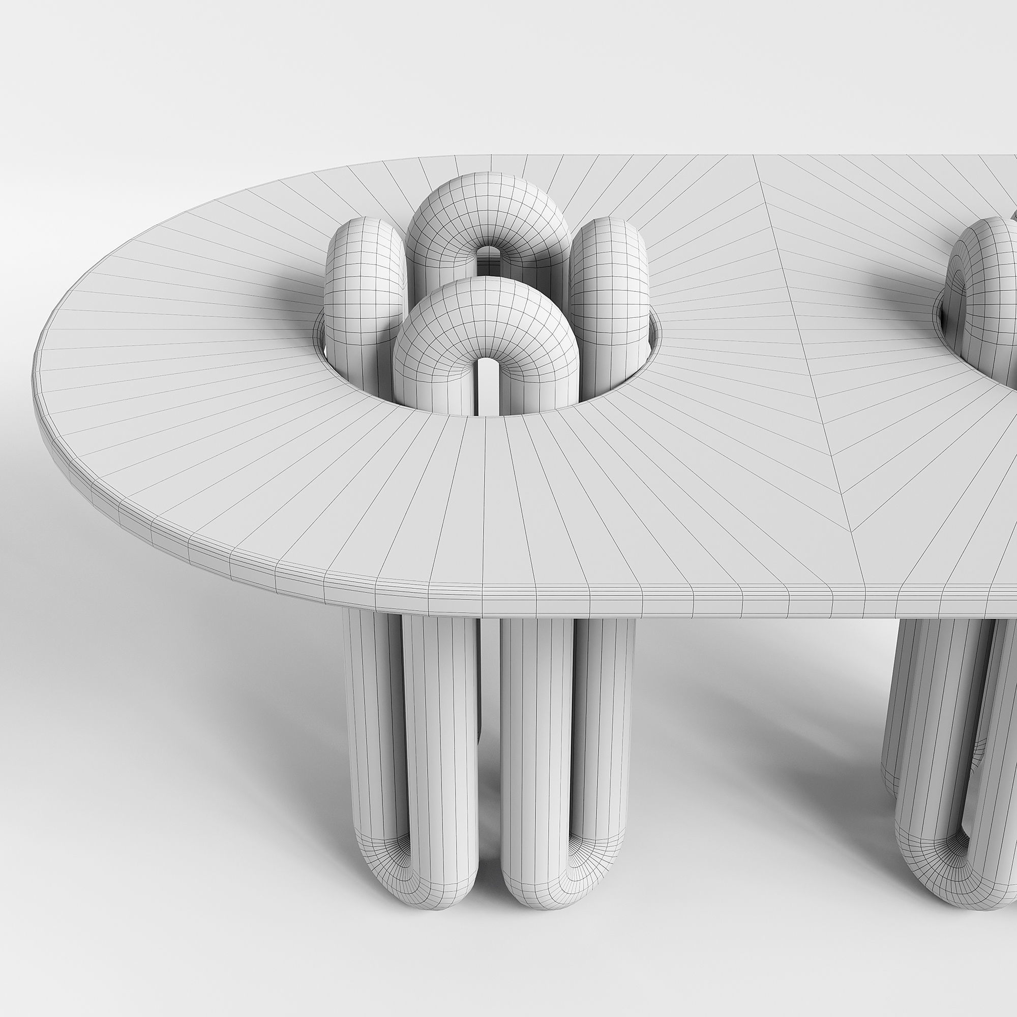 Studiotwentyseven Universe Two Legs Table Low-poly 3D model_3