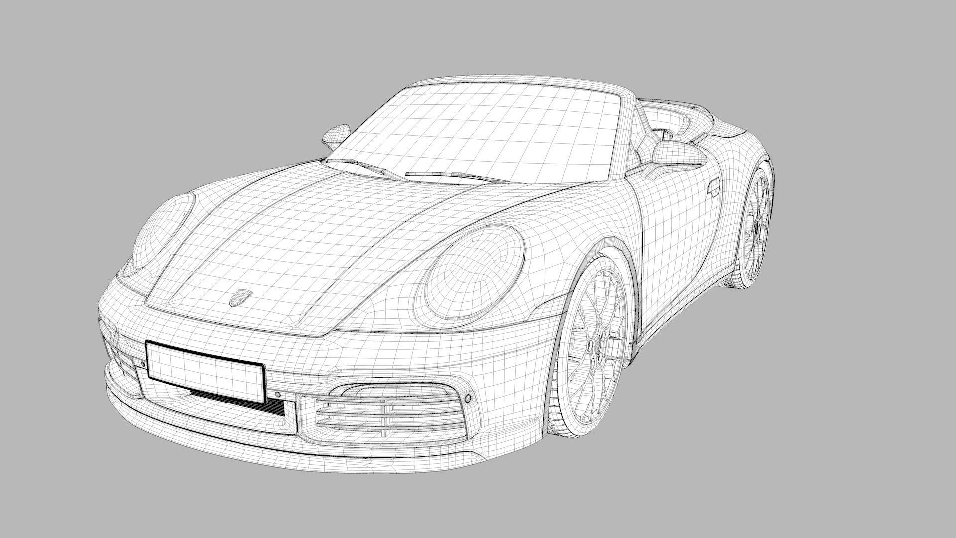 Porsche 911 GT3 992 3D Model 3D print model_14