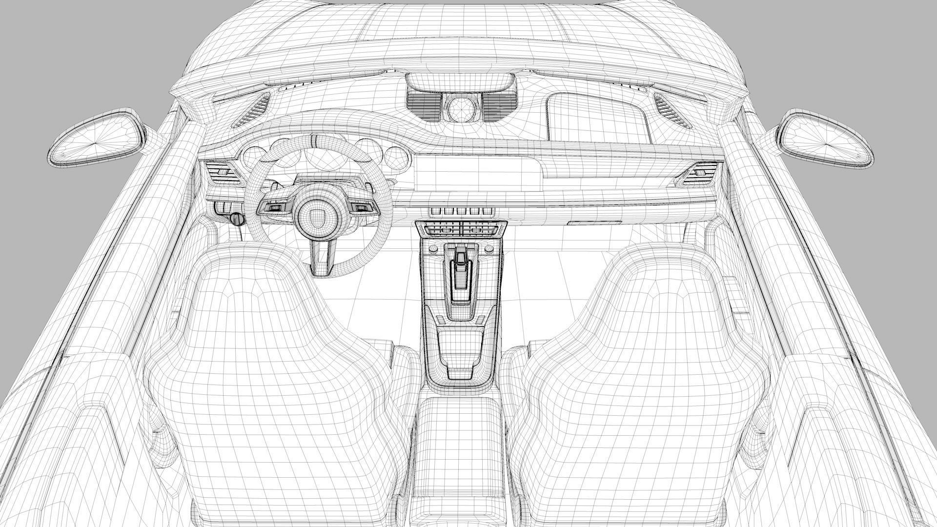 Porsche 911 GT3 992 3D Model 3D print model_17