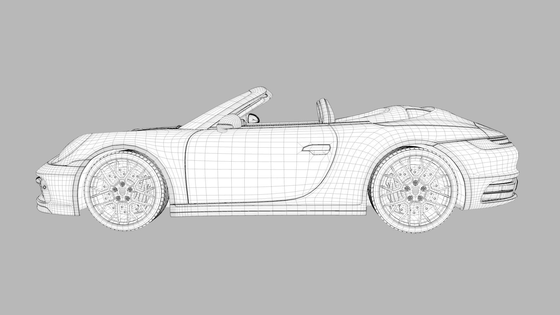 Porsche 911 GT3 992 3D Model 3D print model_15