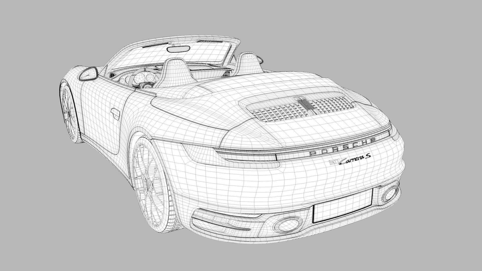 Porsche 911 GT3 992 3D Model 3D print model_16