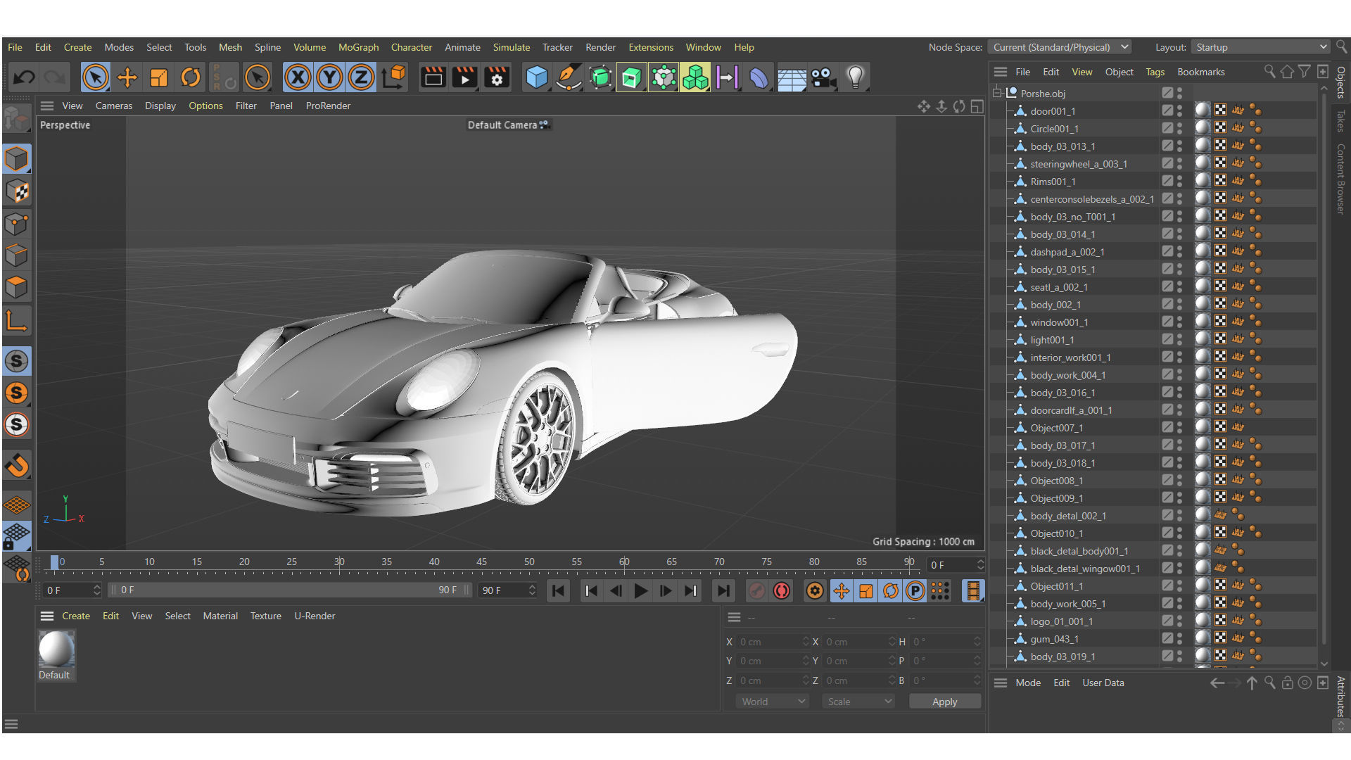 Porsche 911 GT3 992 3D Model 3D print model_13