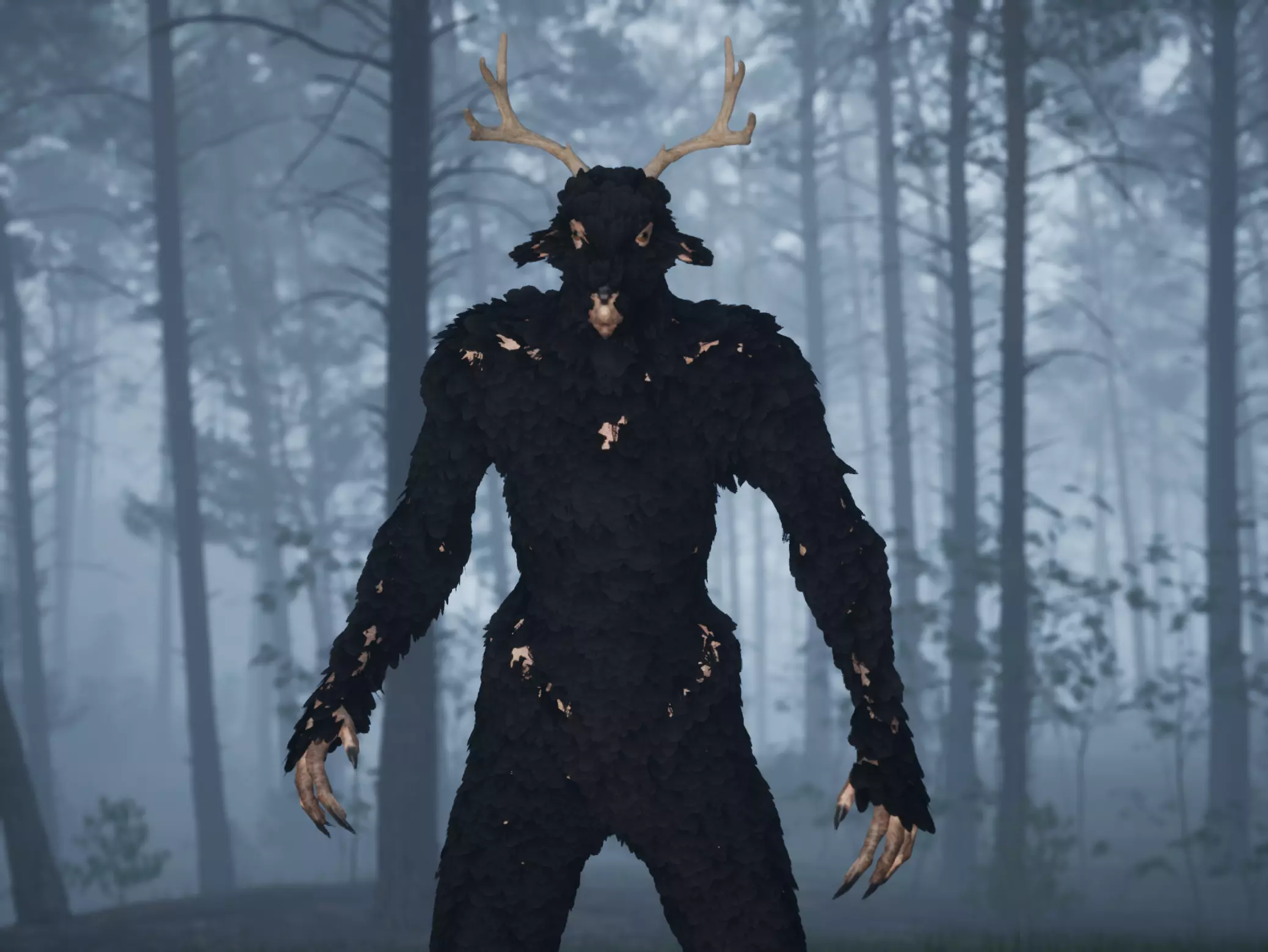 Goat Man Rigged - 4K PBR UE4 UE5 Asset Free low-poly 3D model