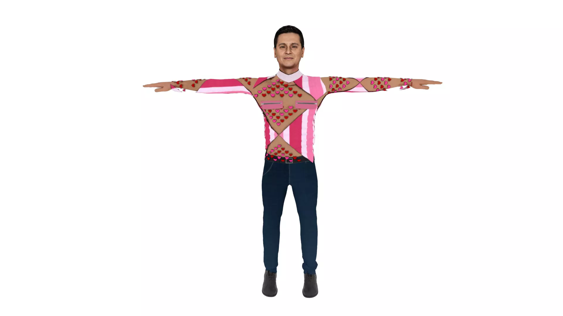 Realistic Character Male Low-poly 3D model_0