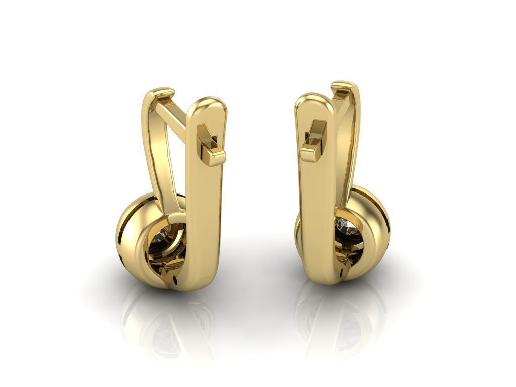 Earrings 3D print model_3