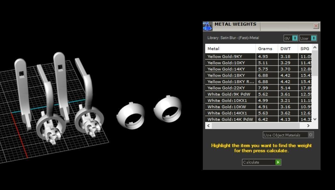 Earrings 3D print model_12