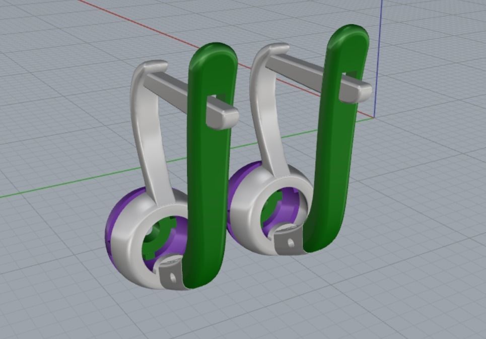 Earrings 3D print model_7
