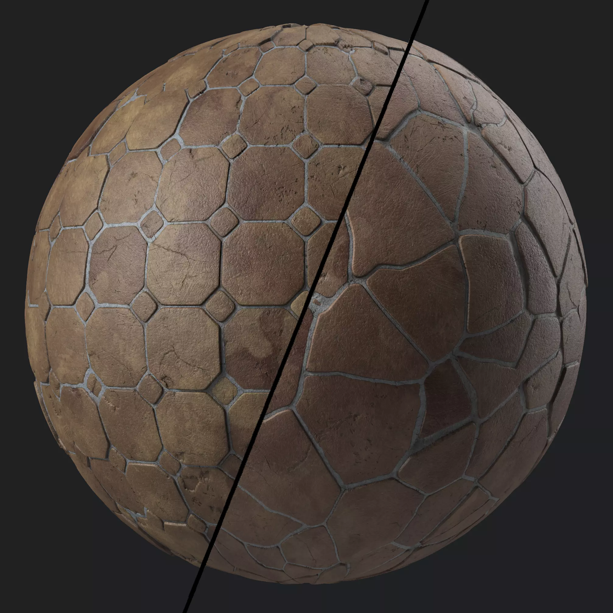 Pavement Materials 56- Stones Paving Sbsar Pbr 4k Seamless Texture_0