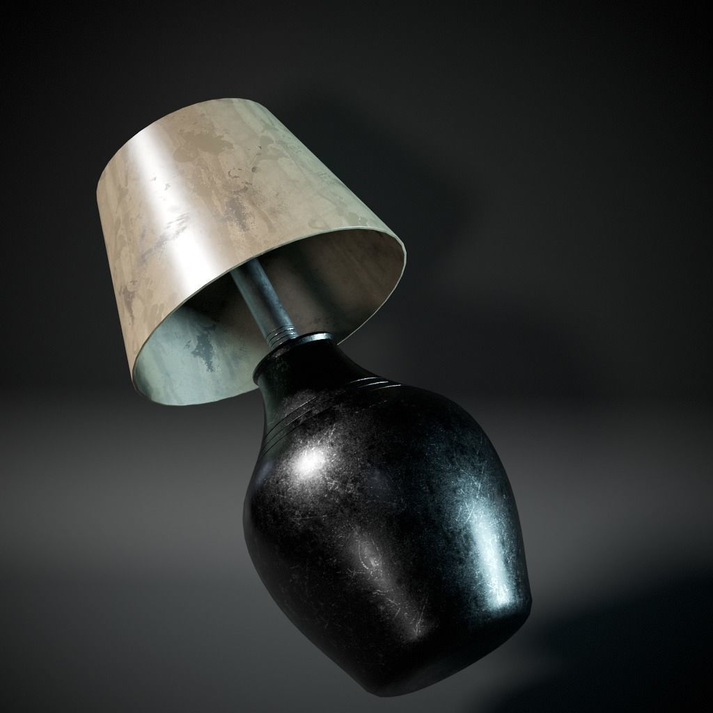 Vase Lamp Low-poly 3D model_2