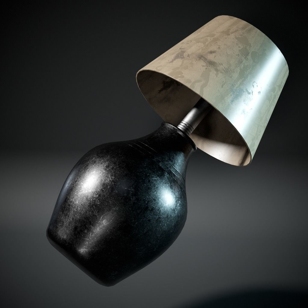 Vase Lamp Low-poly 3D model_3