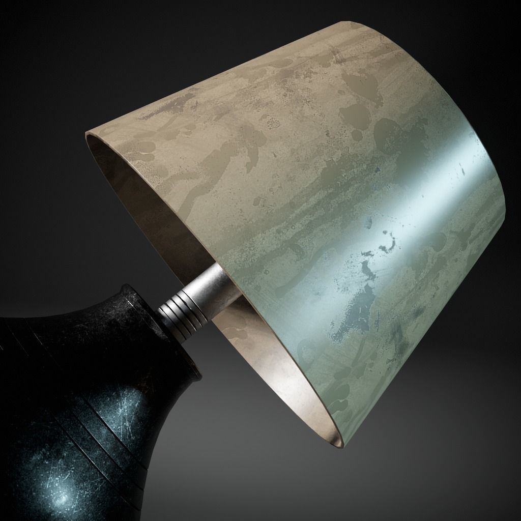 Vase Lamp Low-poly 3D model_5