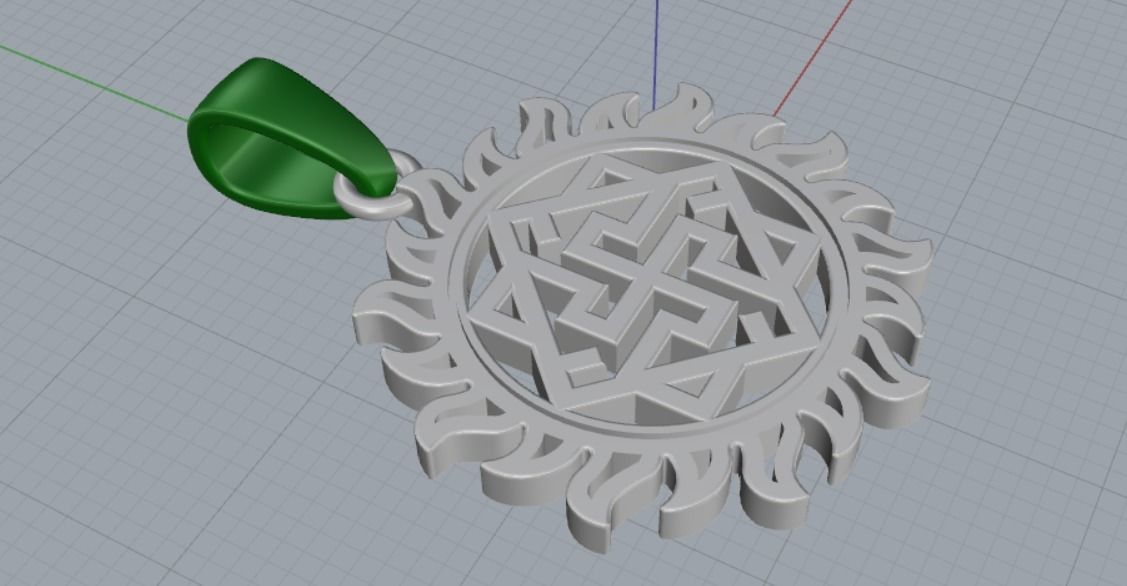 PENDANT AMULET 3D print model_6