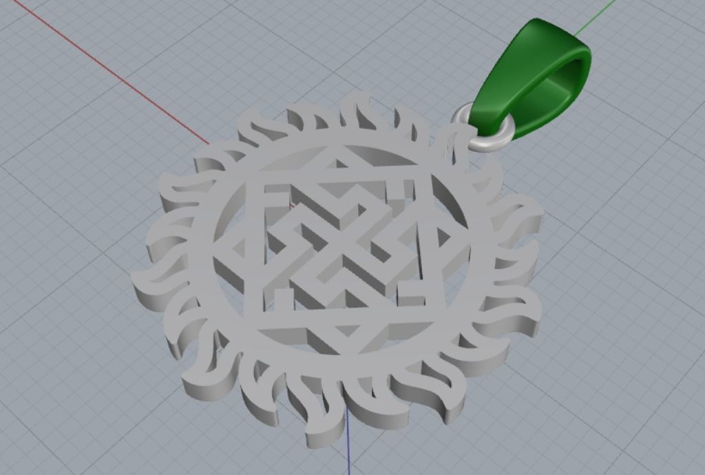 PENDANT AMULET 3D print model_8