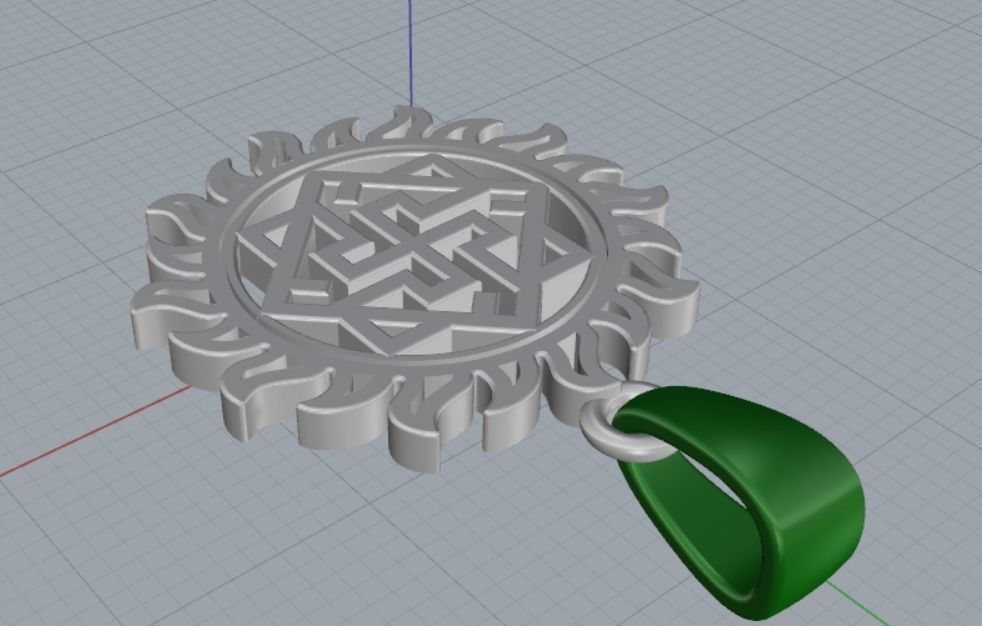 PENDANT AMULET 3D print model_7