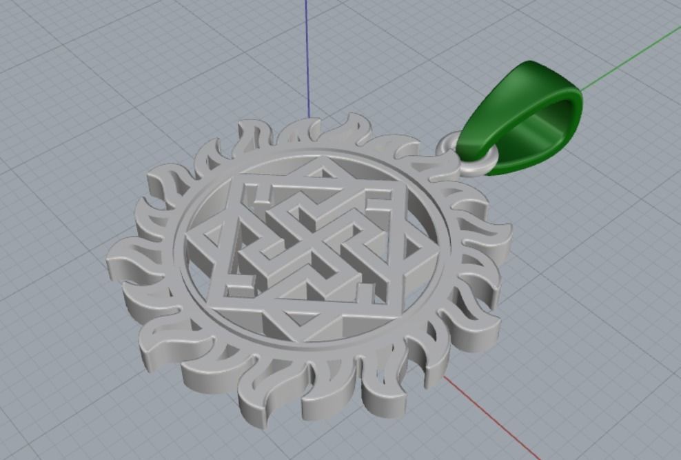 PENDANT AMULET 3D print model_10