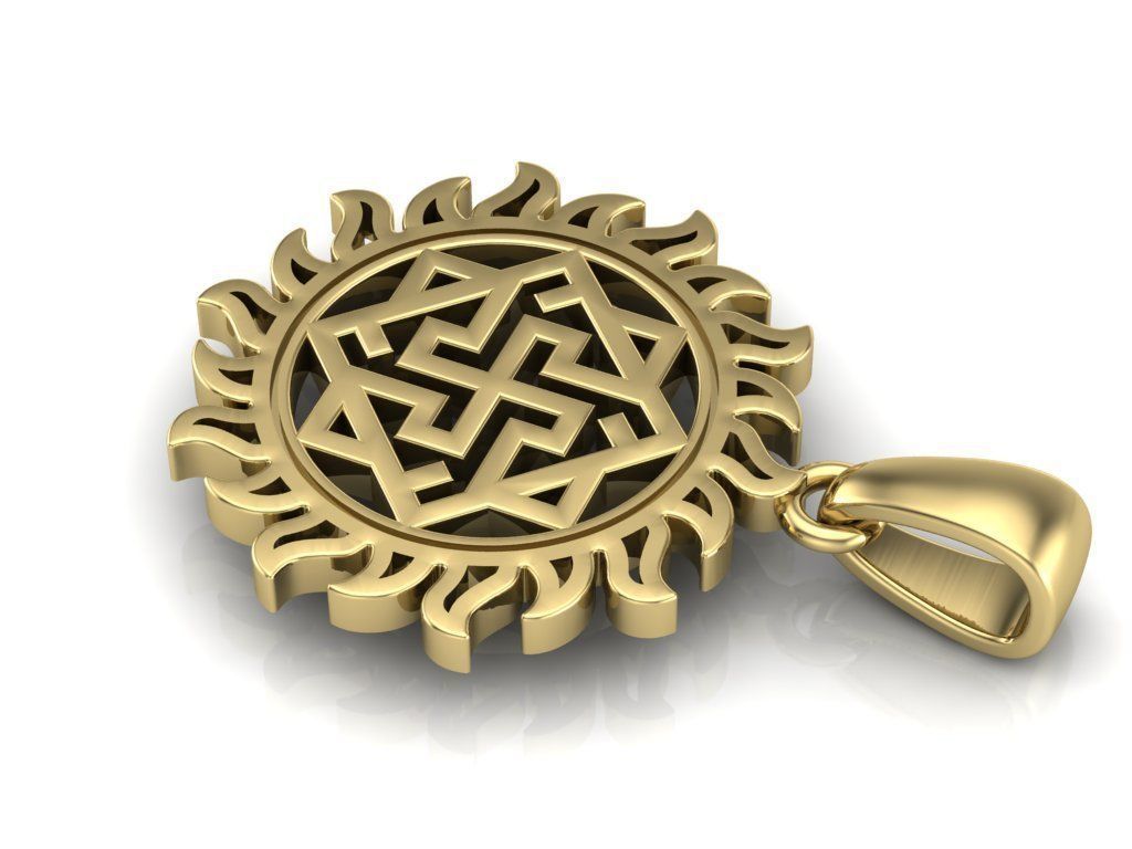 PENDANT AMULET 3D print model_3