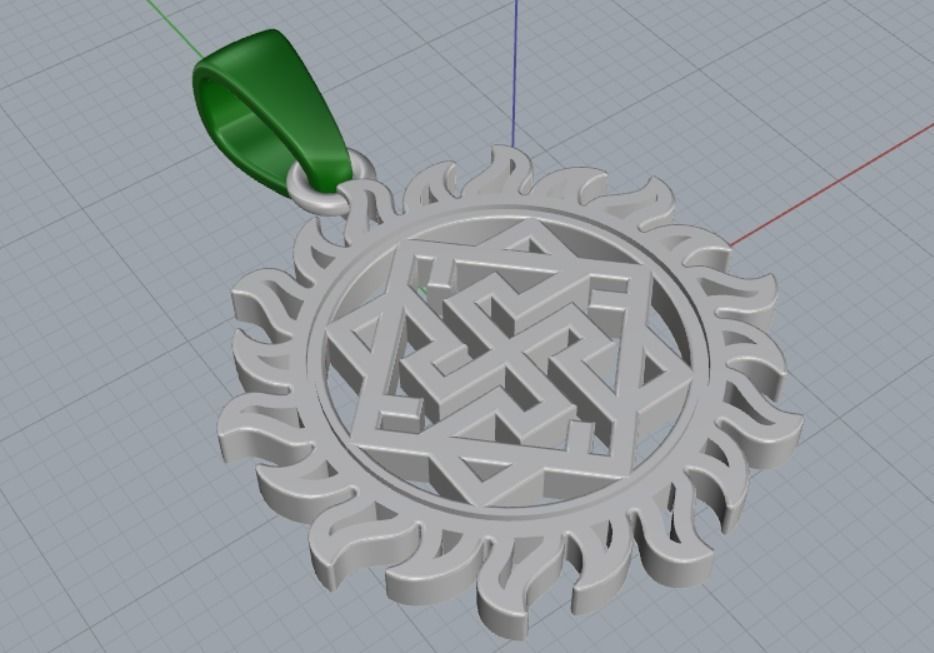PENDANT AMULET 3D print model_9