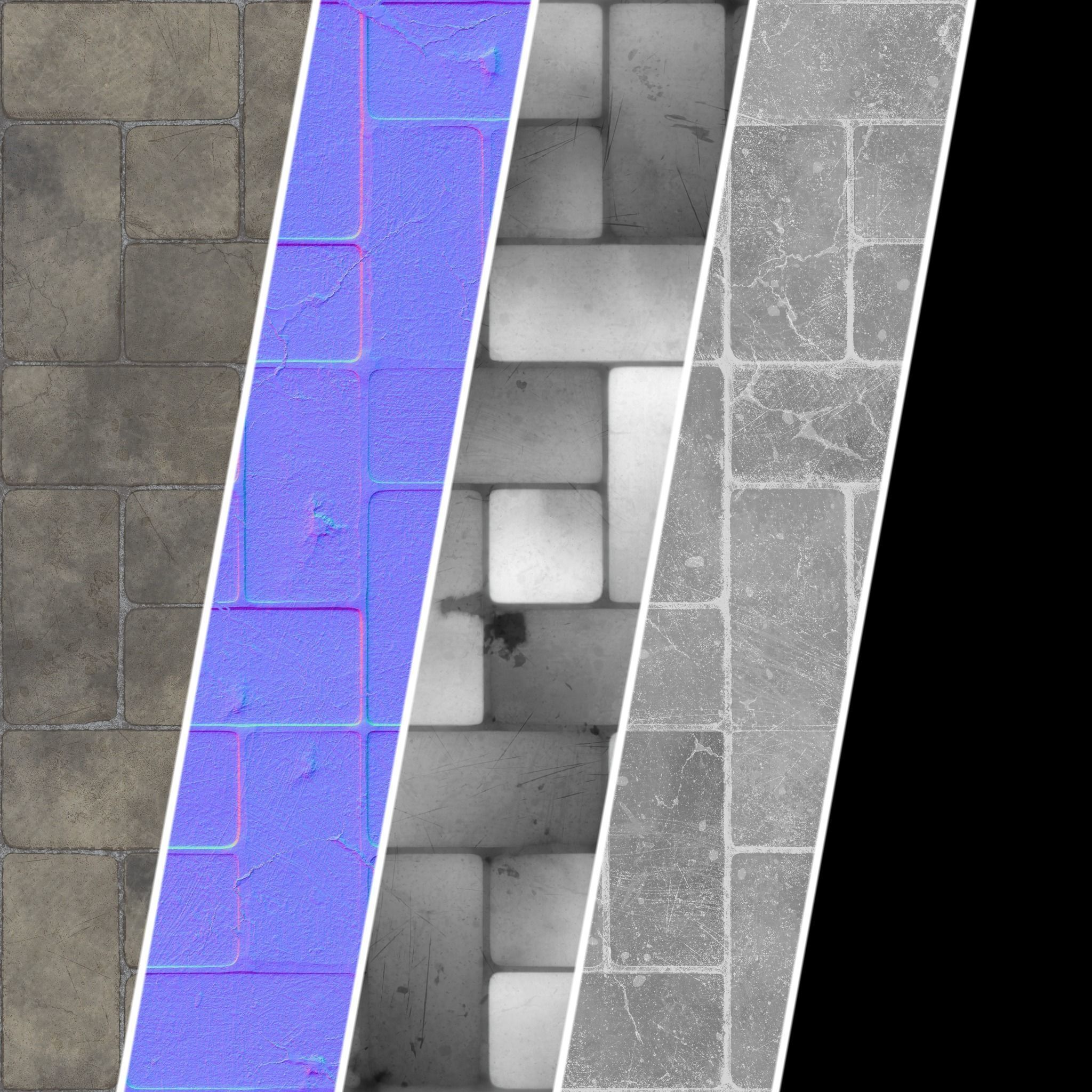 Pavement Materials 57- Sbsar Pbr 4k Seamless Texture_3