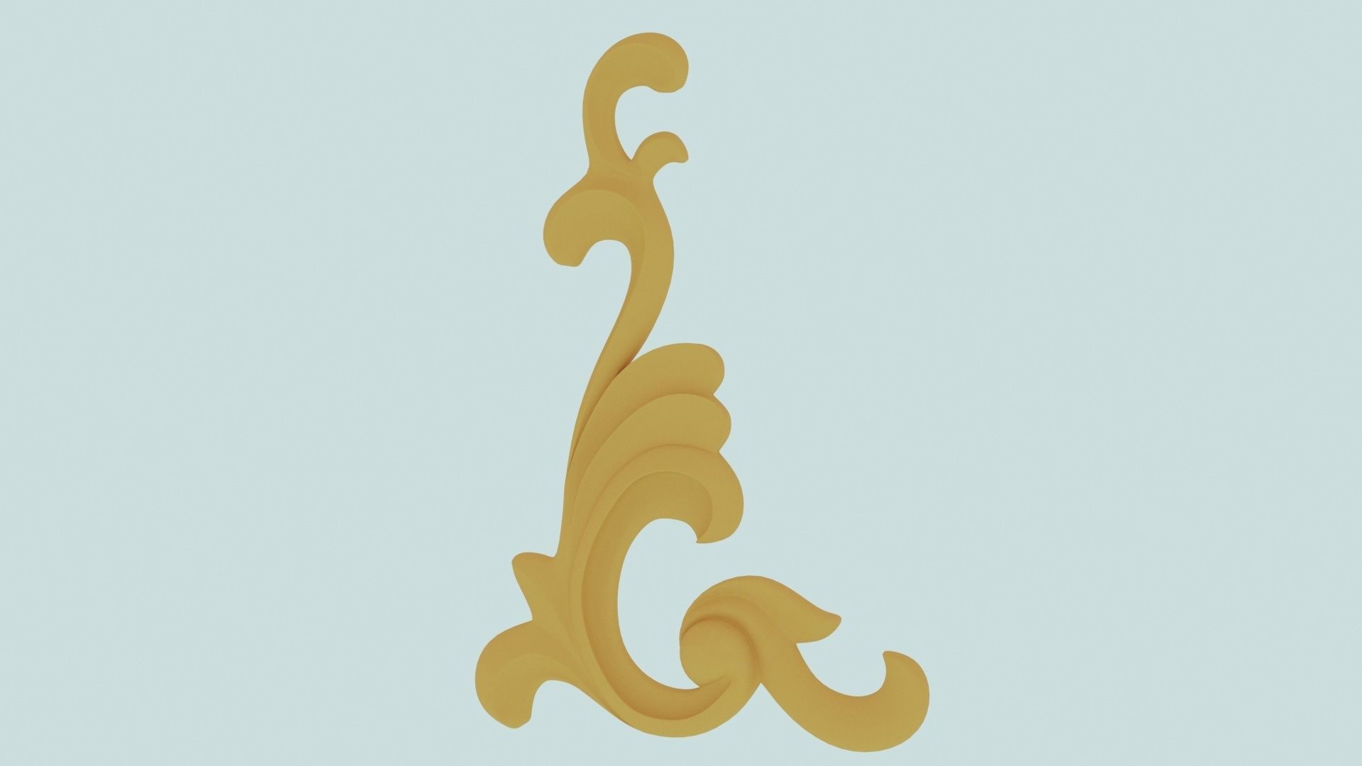 carving decor 3D model_7