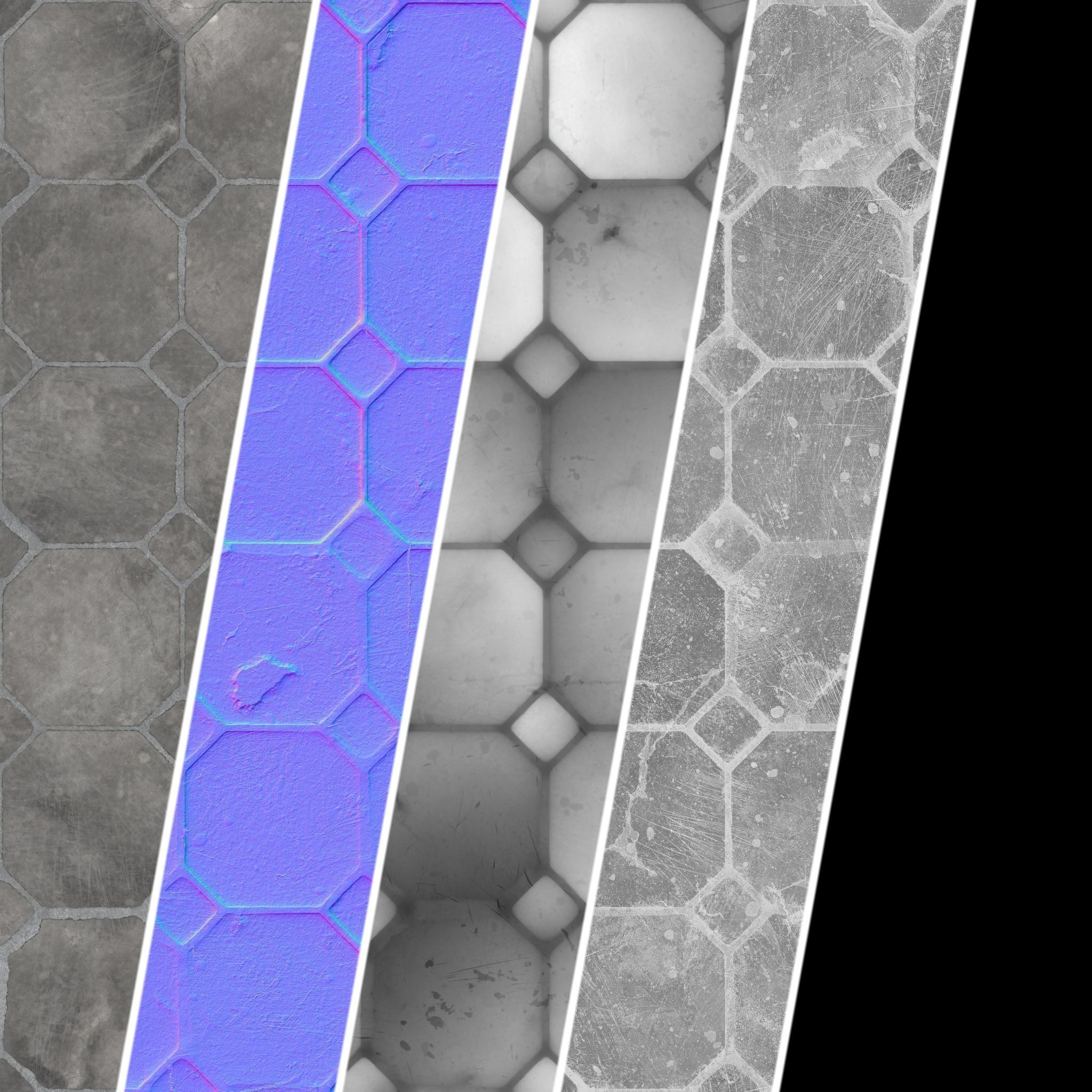 Pavement Materials 60- Sbsar Pbr 4k Seamless Texture_6