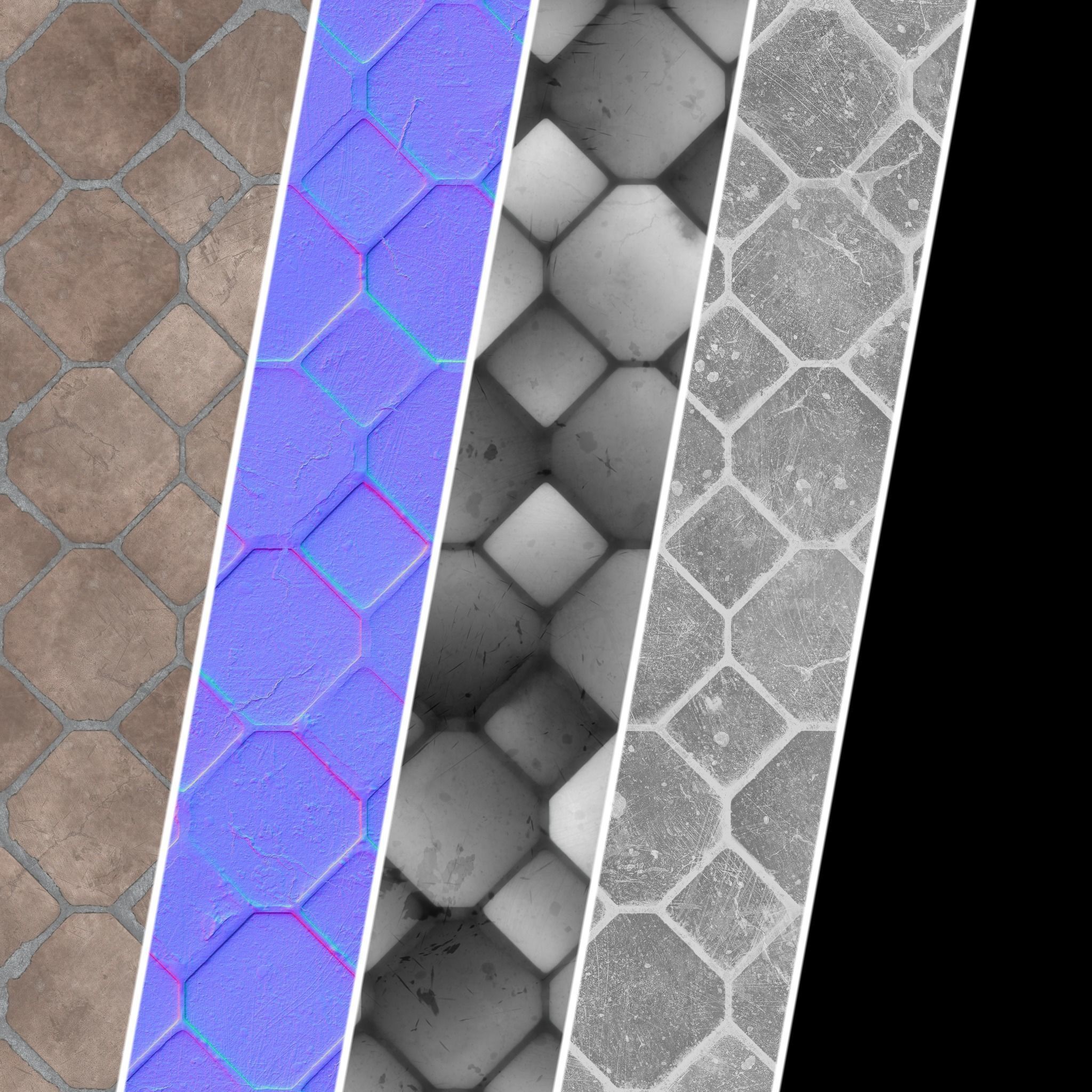 Pavement Materials 60- Sbsar Pbr 4k Seamless Texture_3