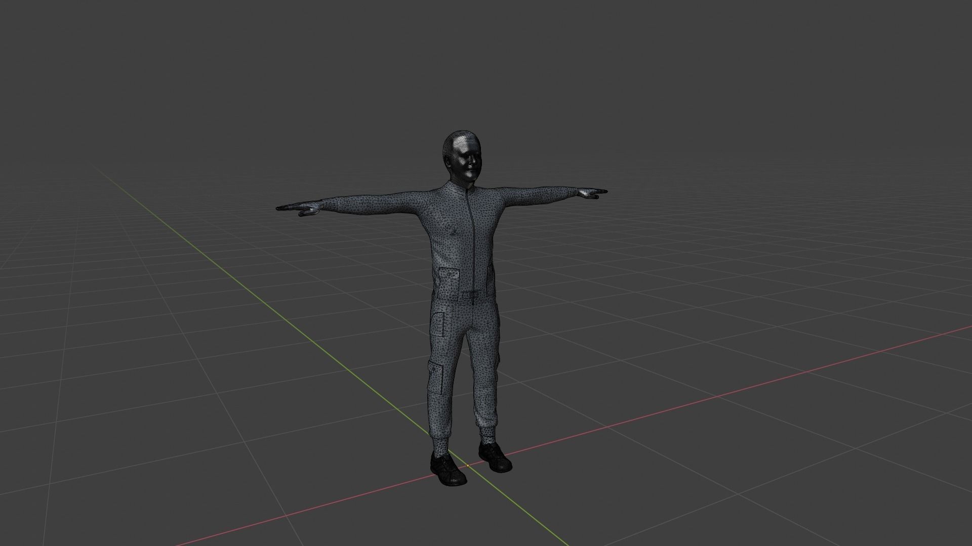 Character Male Low-poly 3D model_6