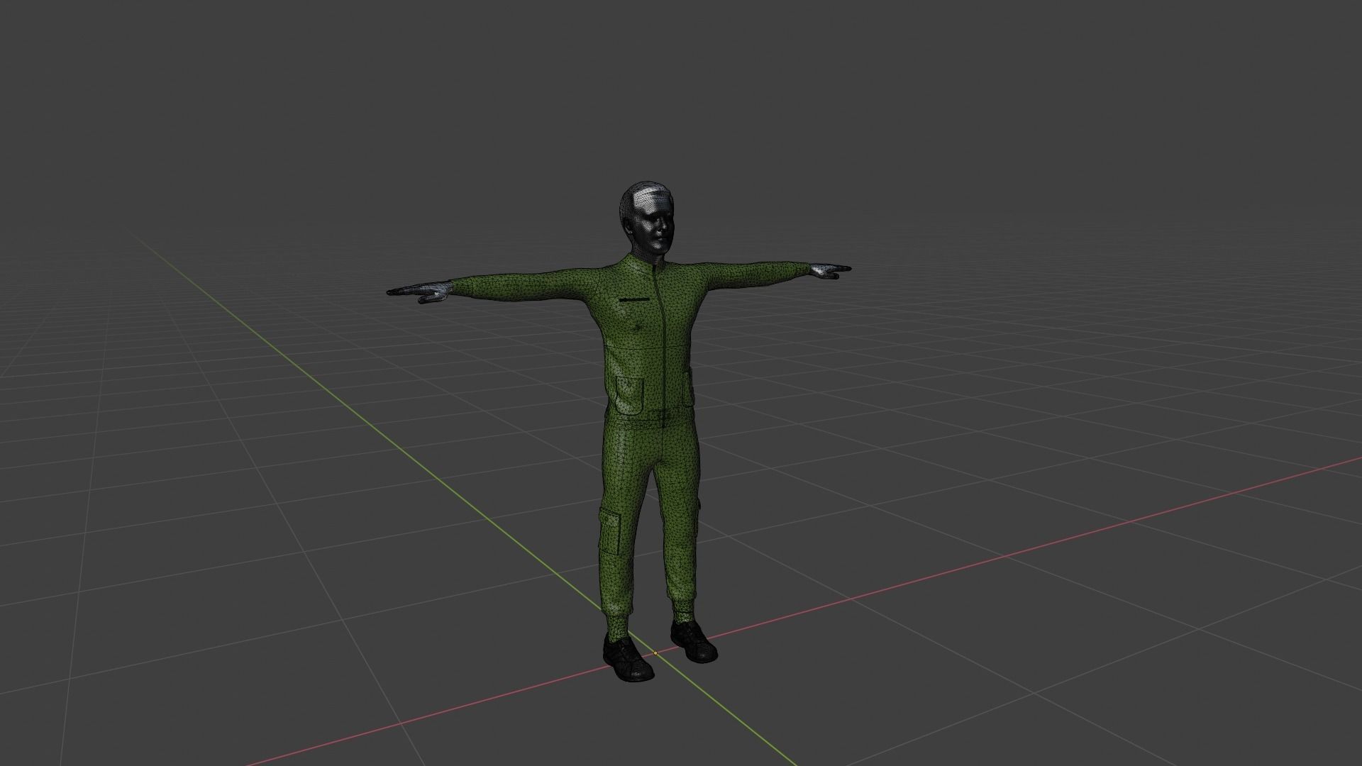Character Male Low-poly 3D model_6
