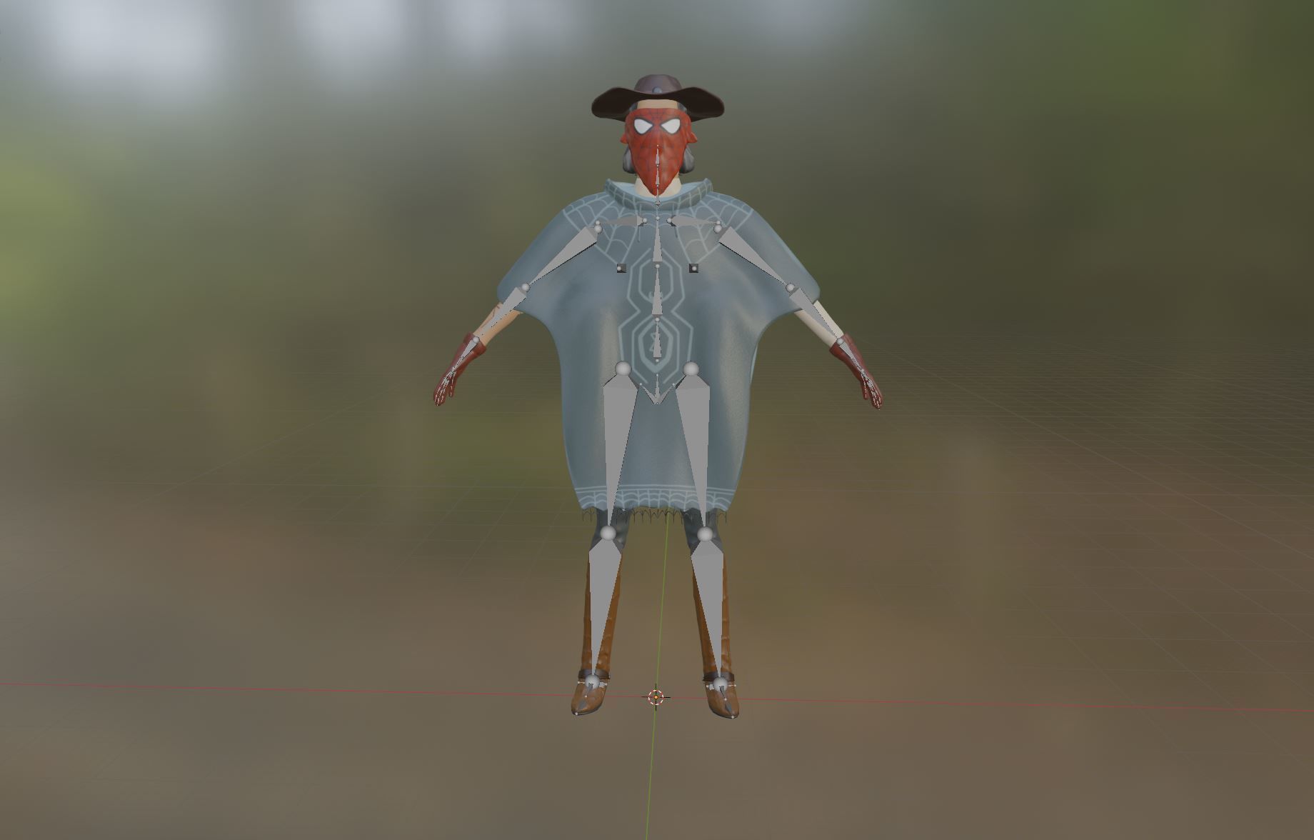 Web Slinger Across the Spider-verse Cowboy Spider-Man 3D Model 3D model_7