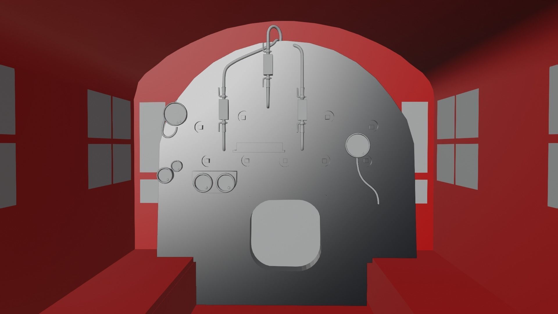 fictional UP 2-8-4 3D model_9