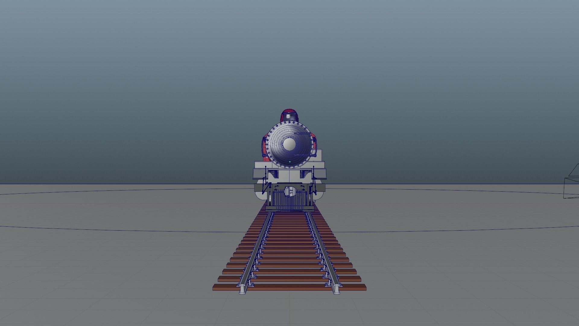 fictional UP 2-8-4 3D model_11