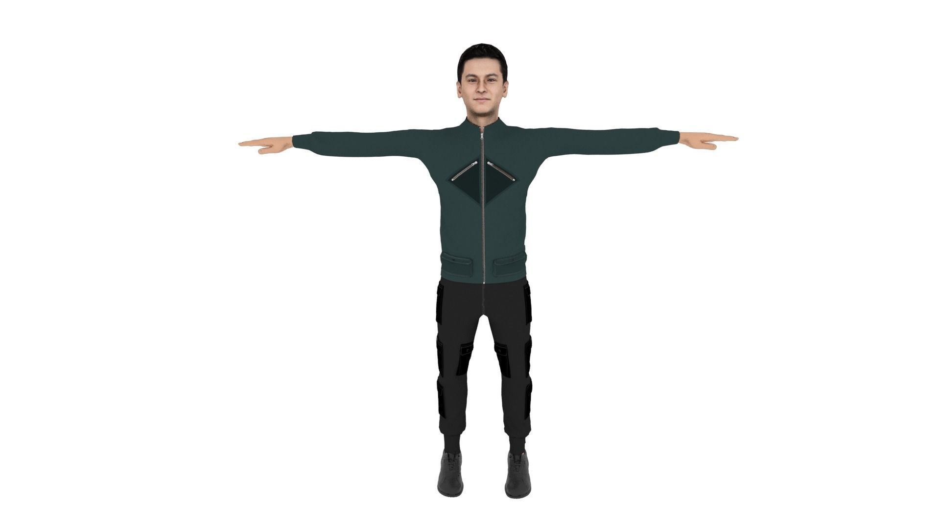 Character Male Low-poly 3D model_1