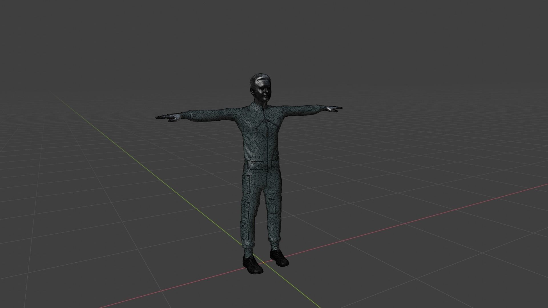 Character Male Low-poly 3D model_6