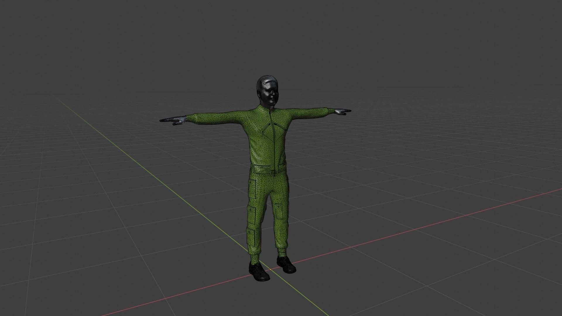 Character Male Low-poly 3D model_6