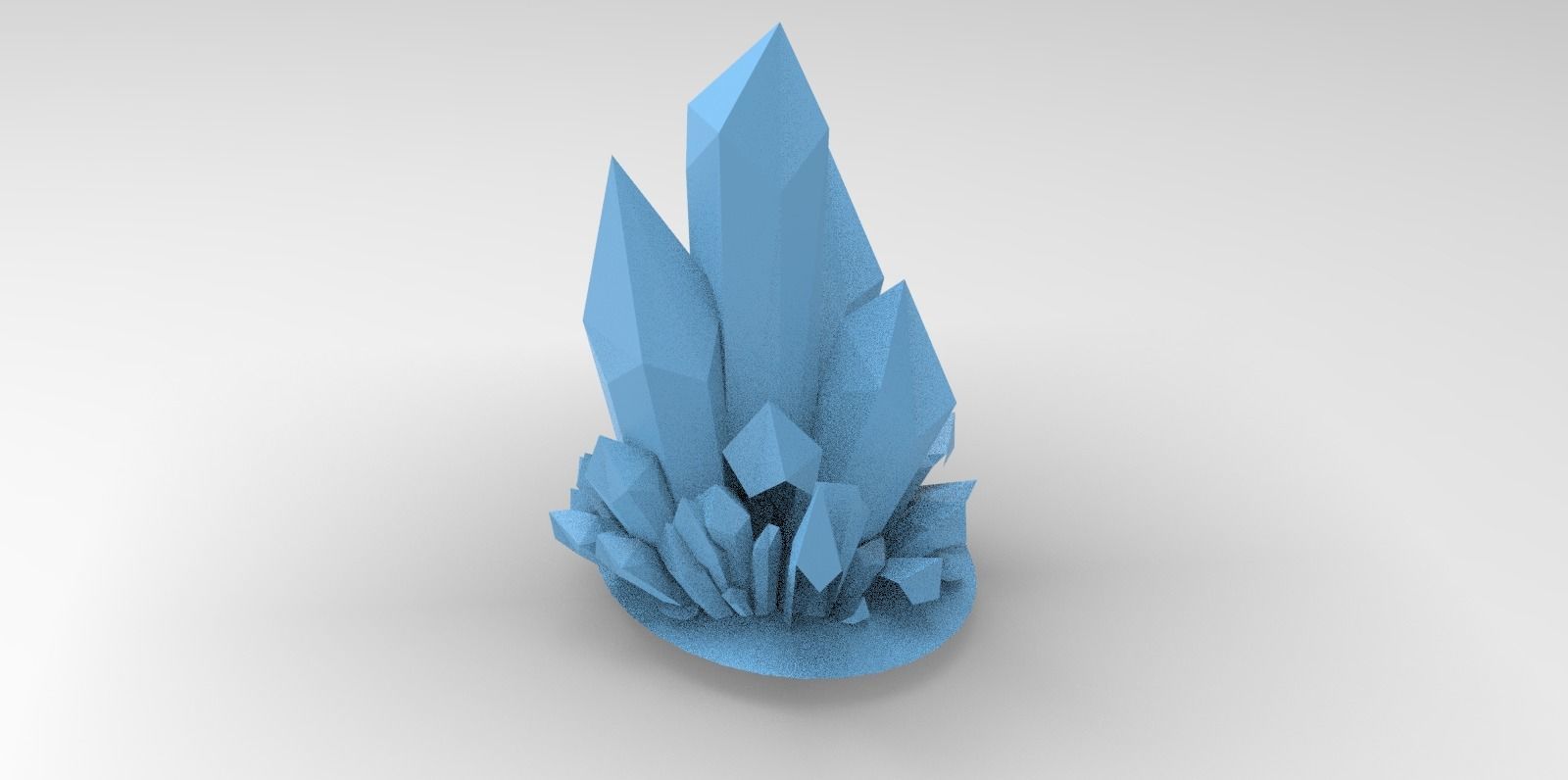 Crystal Lamp sci fi Shard 2 3D model_1