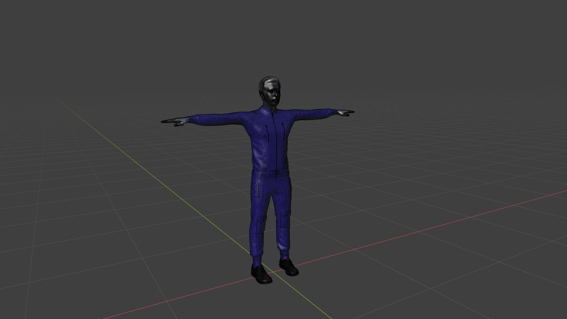 Character Male Low-poly 3D model_6