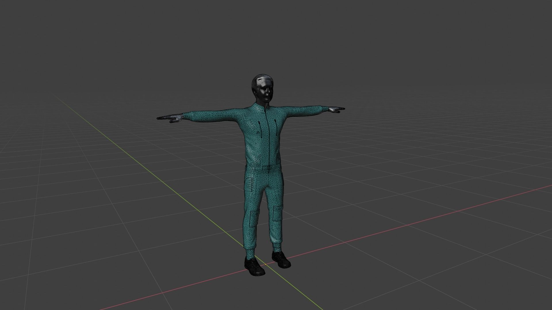 Character Male Low-poly 3D model_6