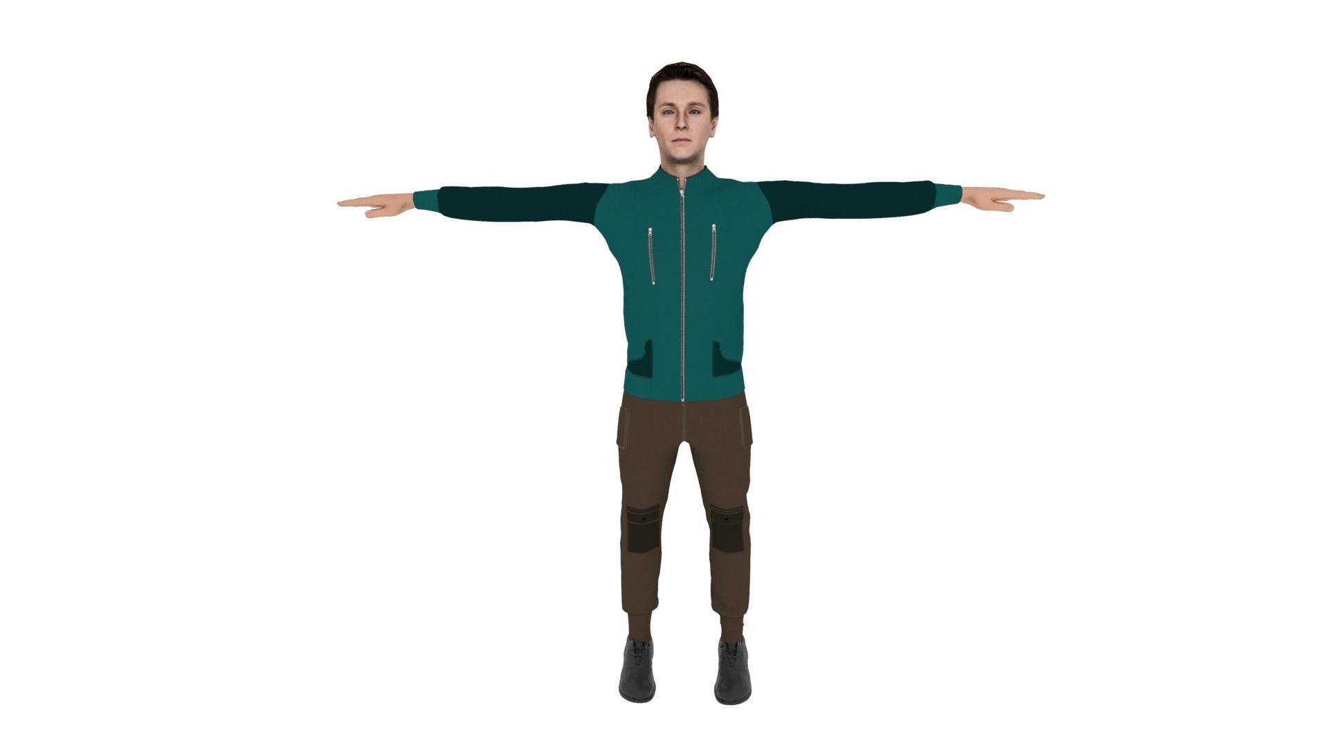 Character Male Low-poly 3D model_1