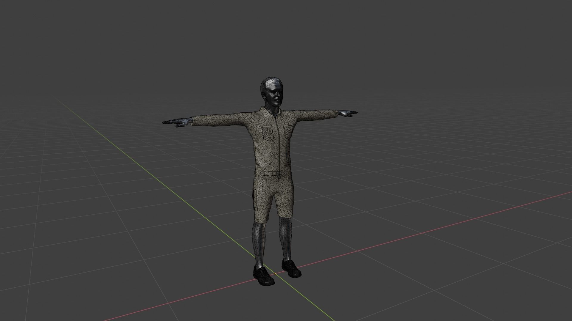 Character Male Low-poly 3D model_6