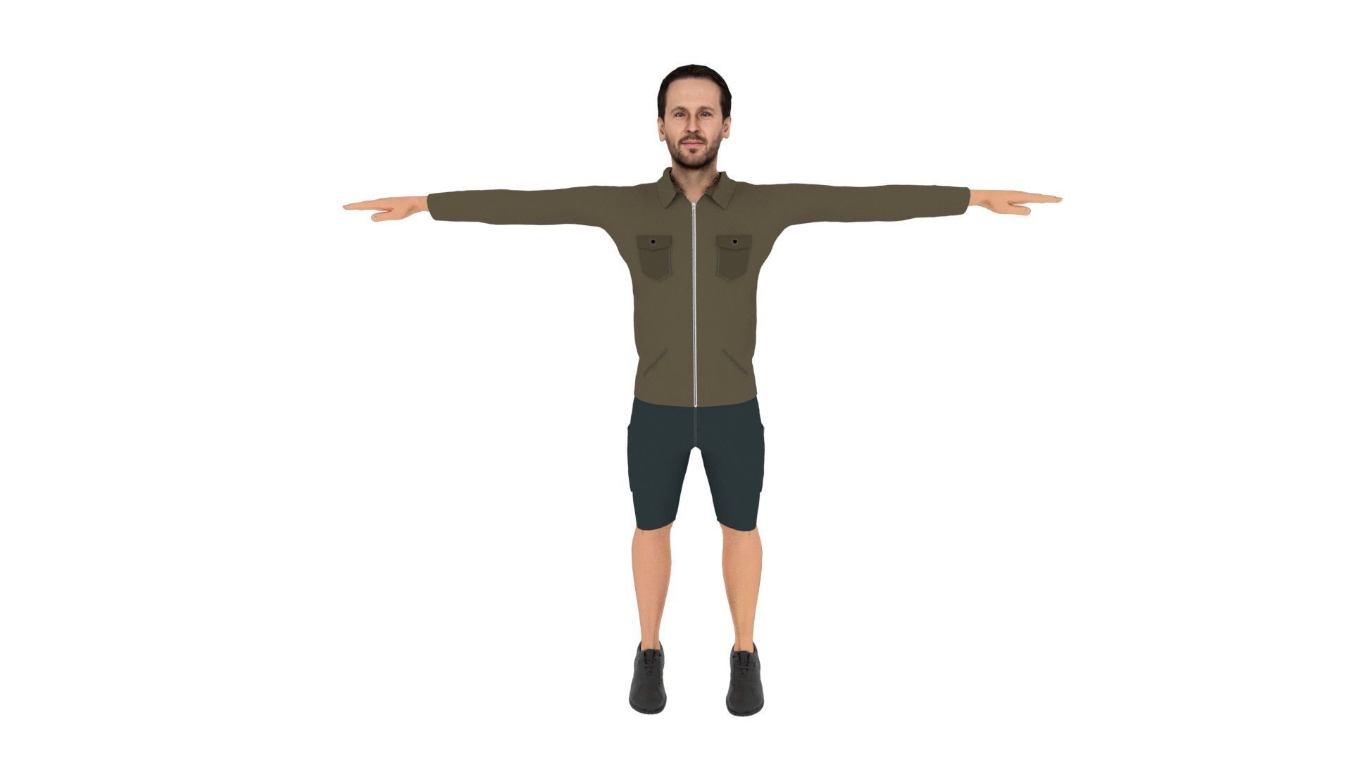 Character Male Low-poly 3D model_1