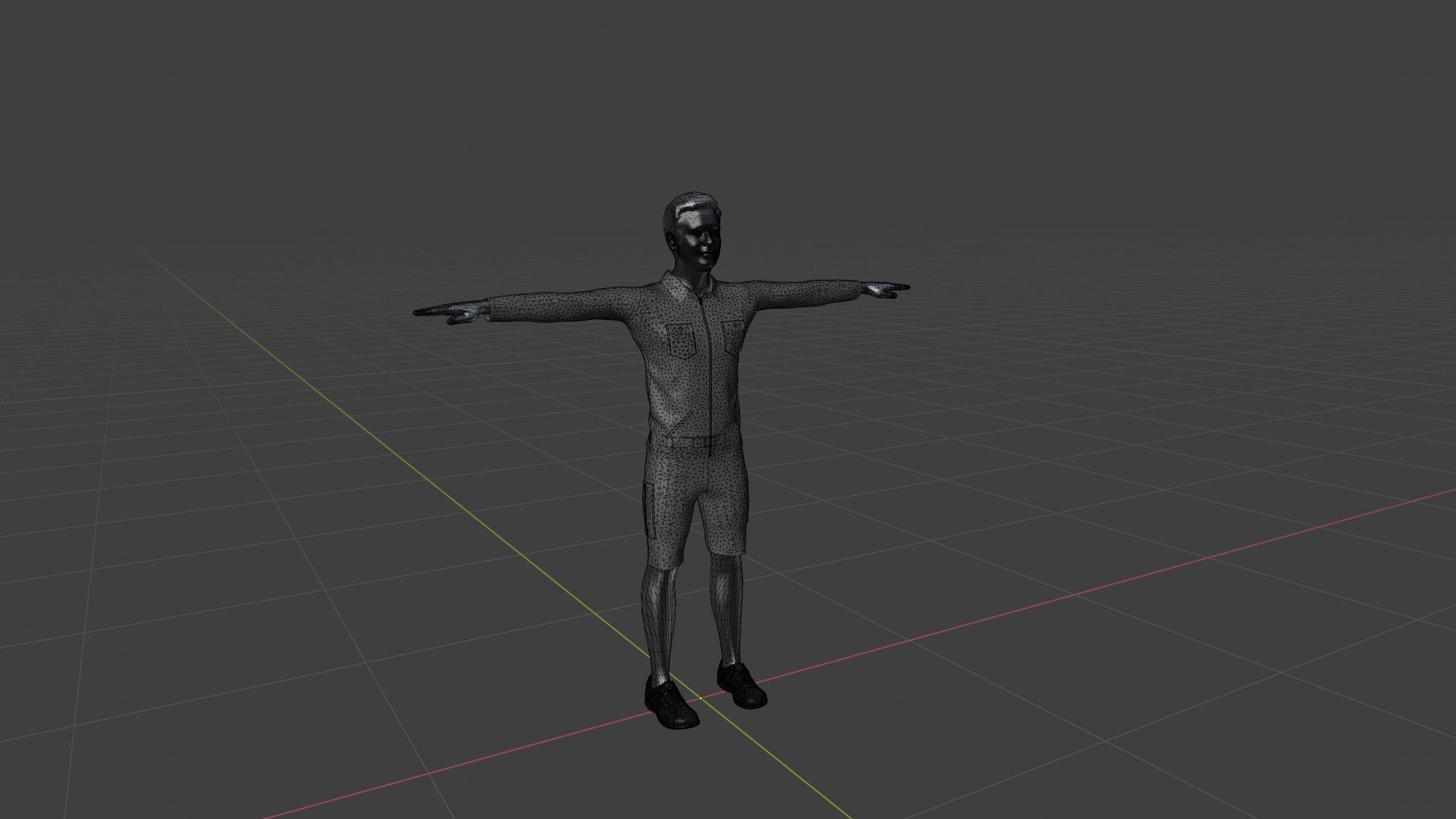 Character Male Low-poly 3D model_6