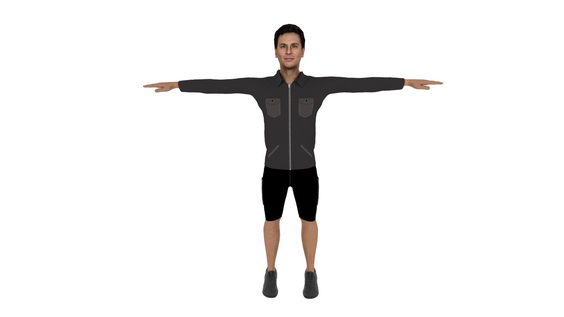 Character Male Low-poly 3D model_1
