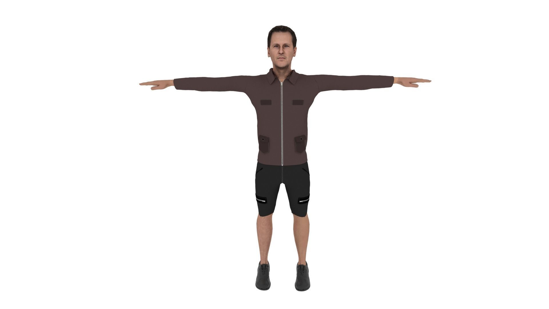 Character Male Low-poly 3D model_1