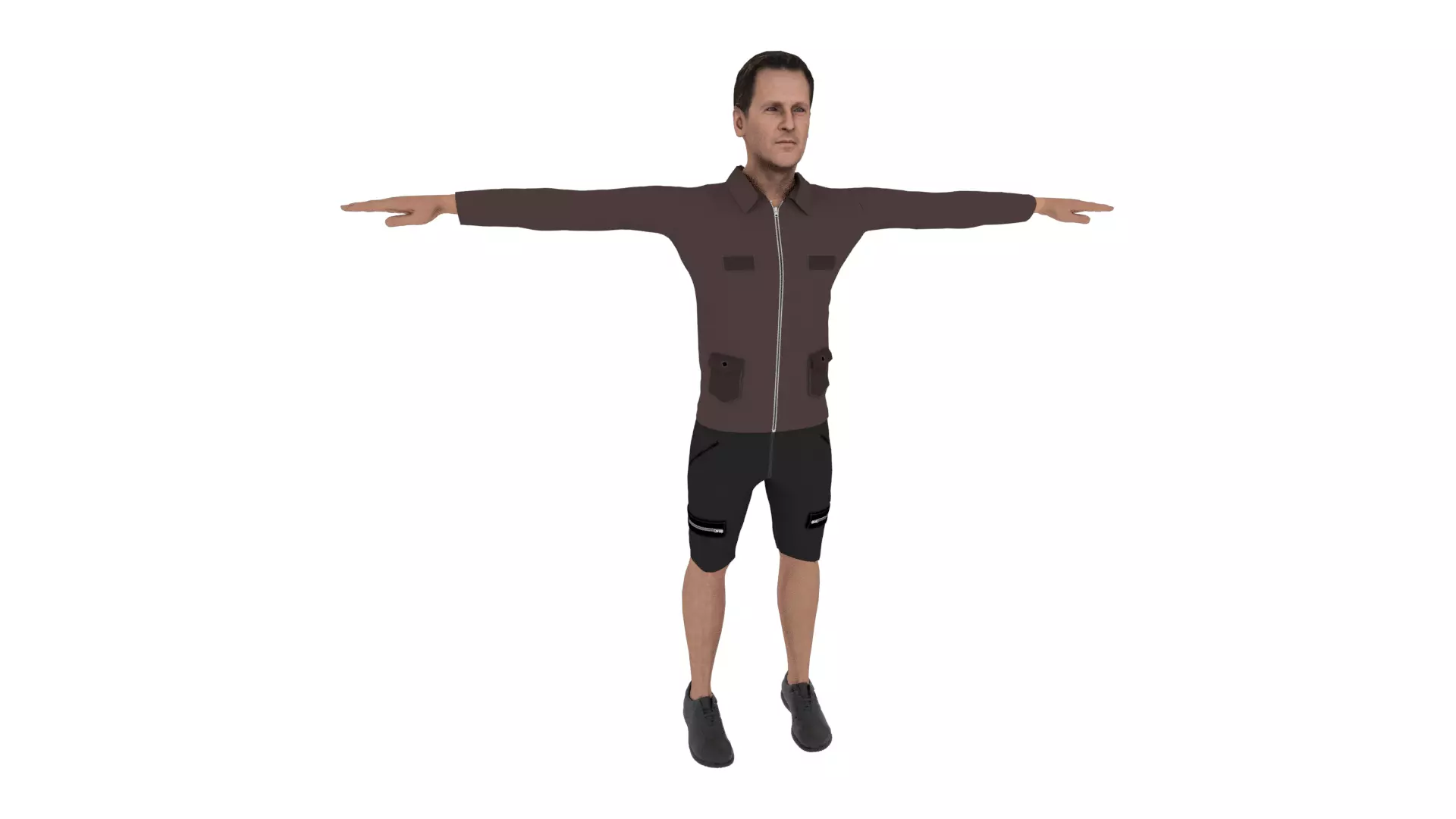 Character Male Low-poly 3D model_0