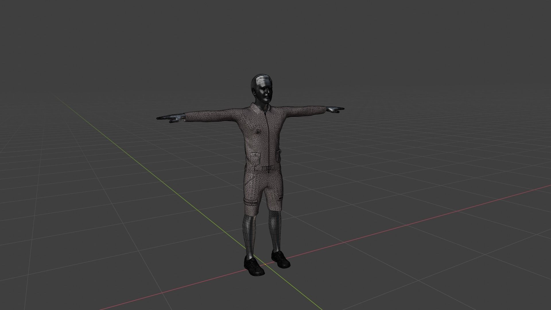 Character Male Low-poly 3D model_6