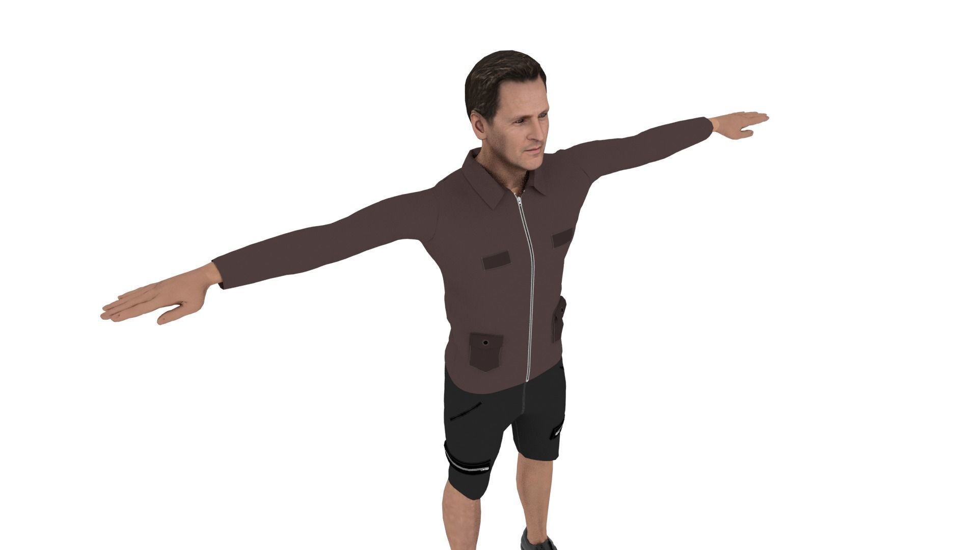 Character Male Low-poly 3D model_5