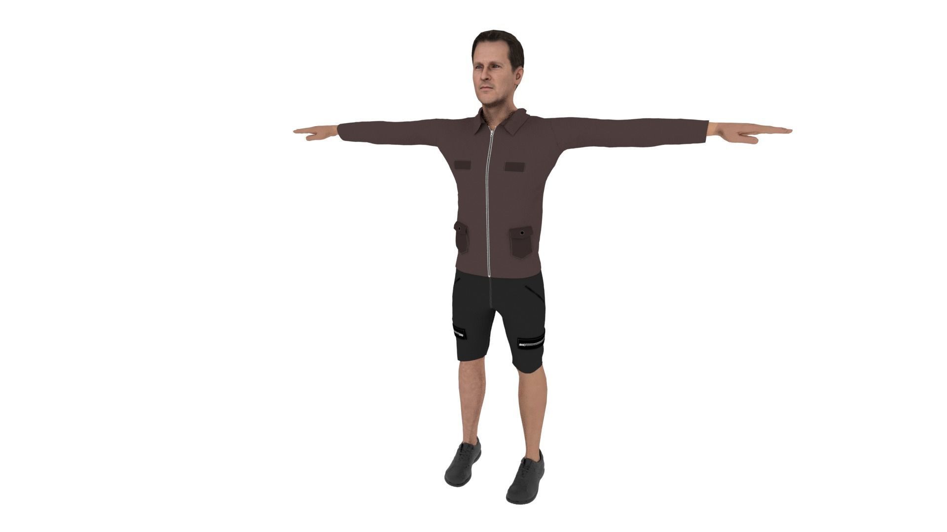 Character Male Low-poly 3D model_2