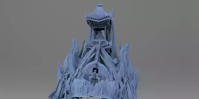 Warlock Dark Cliffs Dome 1  3D model