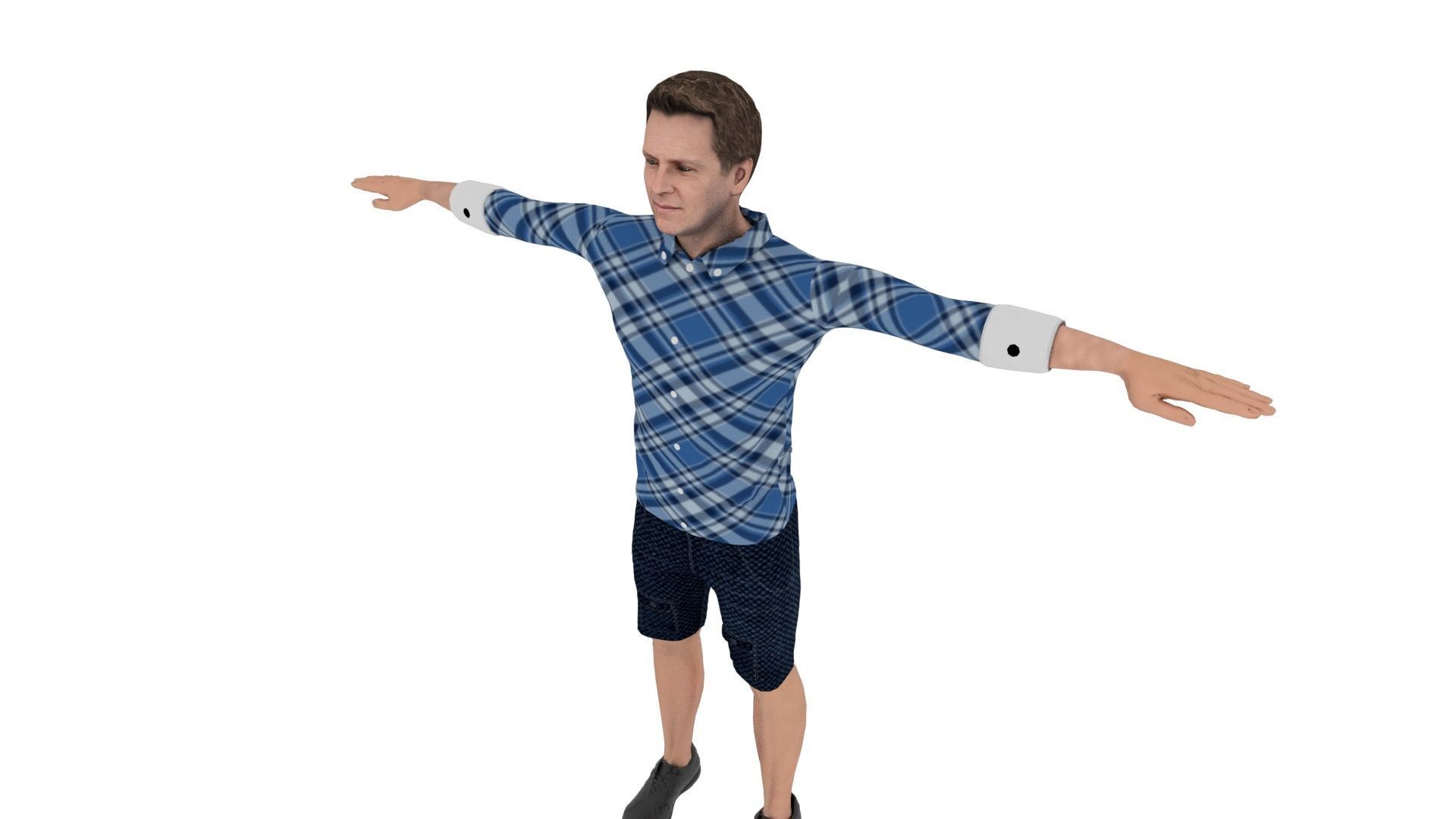 Character Low-poly 3D model_3